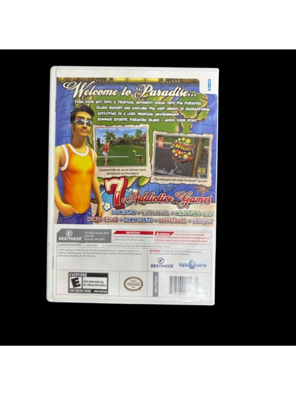 Summer Sports: Paradise Island For Nintendo Wii Complete With Case & Manual